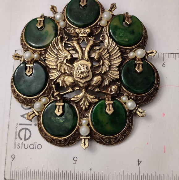 Arthur Pepper ART Brooch Heraldic Crest - Picture 7 of 10